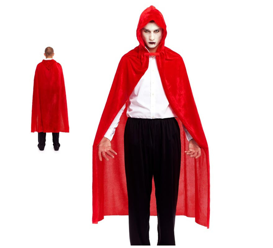 Translation missing: en.Capa de Terciopelo con capucha roja de 140 cm