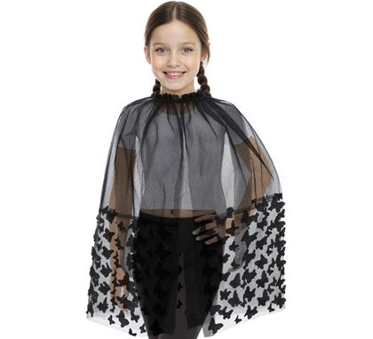 Capa de Tul con Mariposa 3D Infantil
