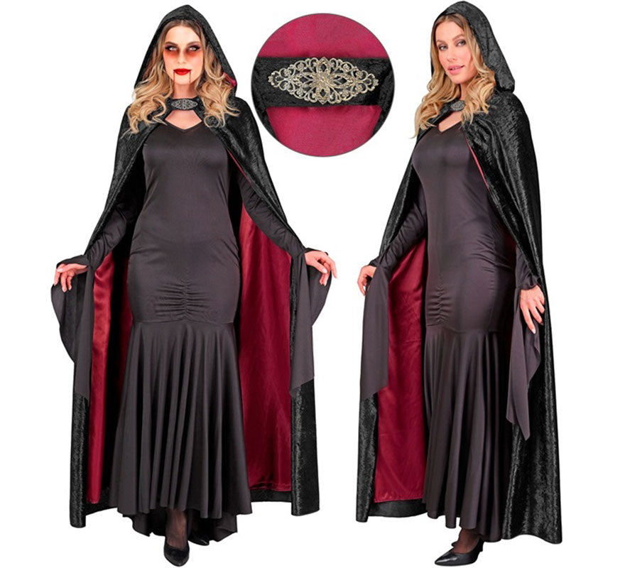 Capa de Vampiro de Terciopelo de 140 cm
