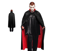 140cm black and red vampire cape