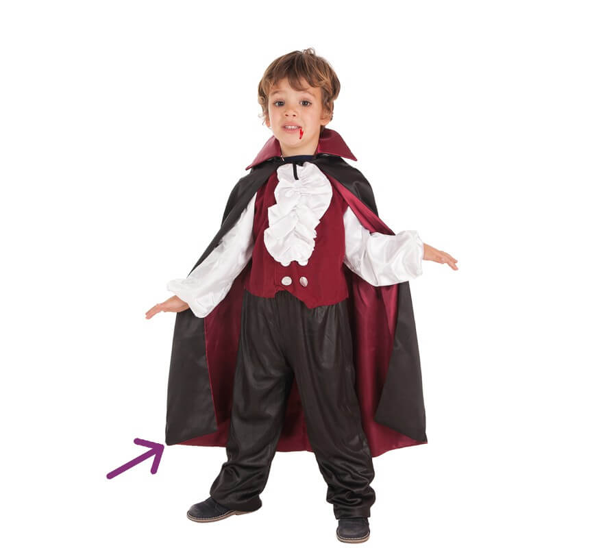 Capa de Vampiro Reversible Infantil