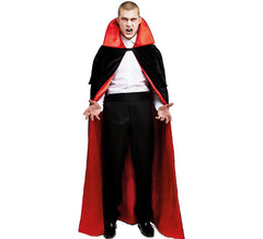 Satin and Velvet Vampire Cape with 180 cm adult collar