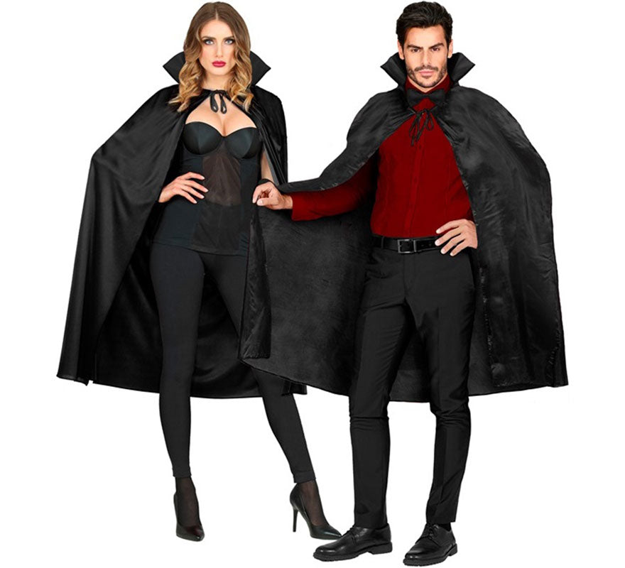 Capa Elegante negra de 120 cm para adultos