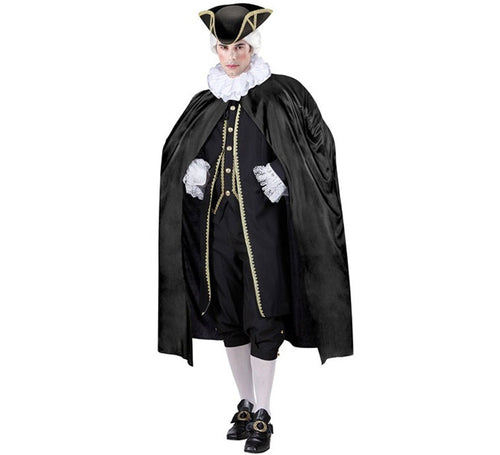 Capa Elegante negra de 120 cm para adultos