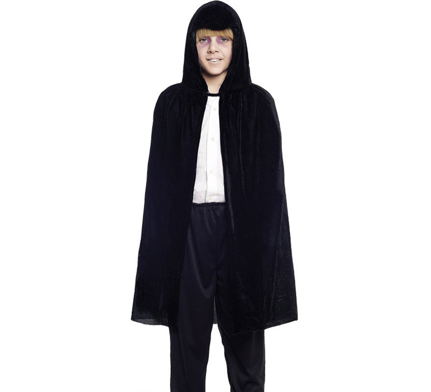 Capa Infantil 90 cm Terciopelo con Capucha en varios colores