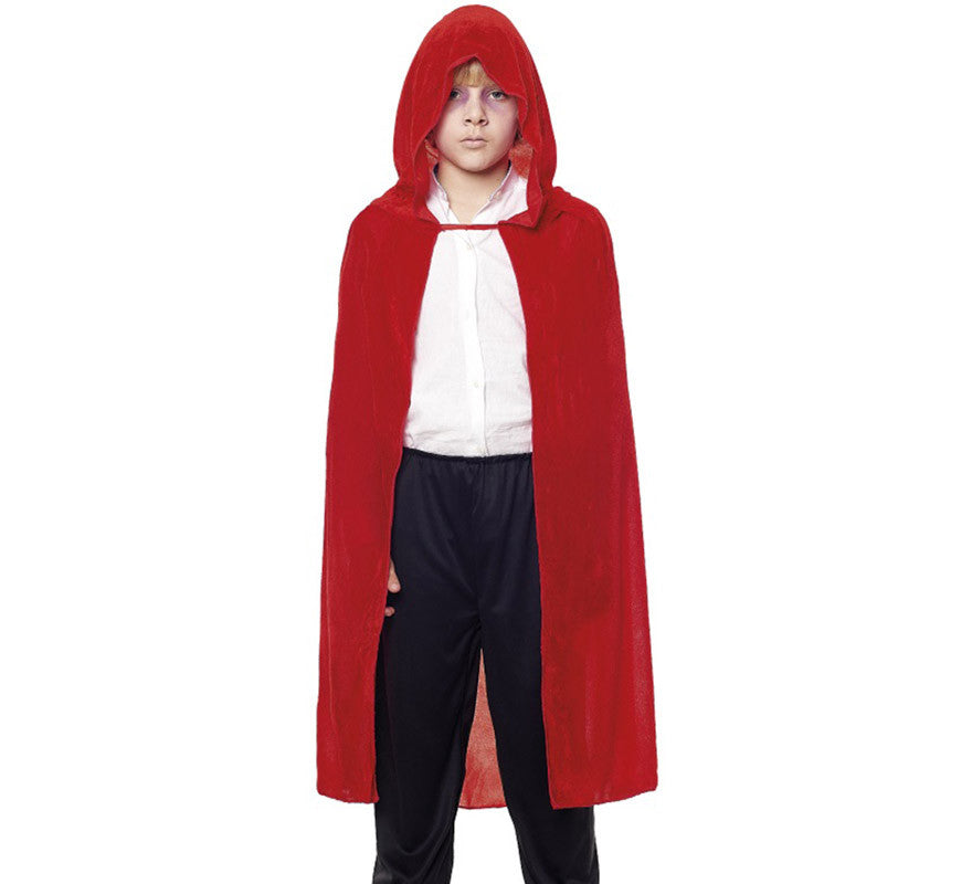 Translation missing: en.Capa Infantil 90 cm Terciopelo con Capucha en varios colores