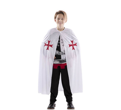 Capa Medieval Blanca para niño