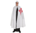 Capa Medieval Santiago Blanca para adultos