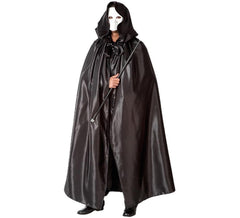 Adult black cape with hood