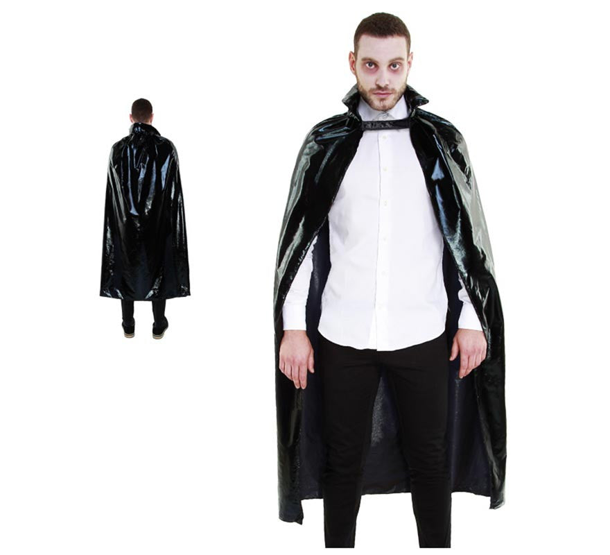 Translation missing: en.Capa negra metalizada de Vampiro de 140 cm