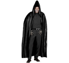 Black Sinister Hooded Cloak 142cm for Adults