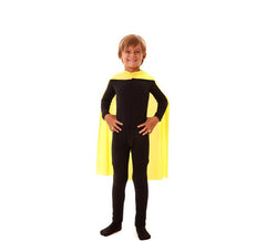 Yellow Children's Superhero Cape of 70 cm