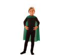 Capa Superhéroe Infantil Verde de 70 cm