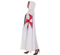 Capa Templaria Blanca con cruz para adultos