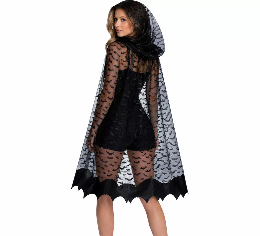 Translation missing: en.Capa Transparente Murciélagos de 135 cm para mujer