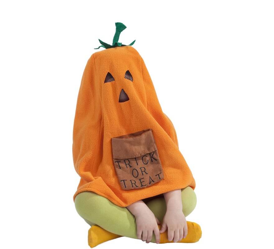 Translation missing: en.Capucha con Capelina de Calabaza Truco o Trato para niños