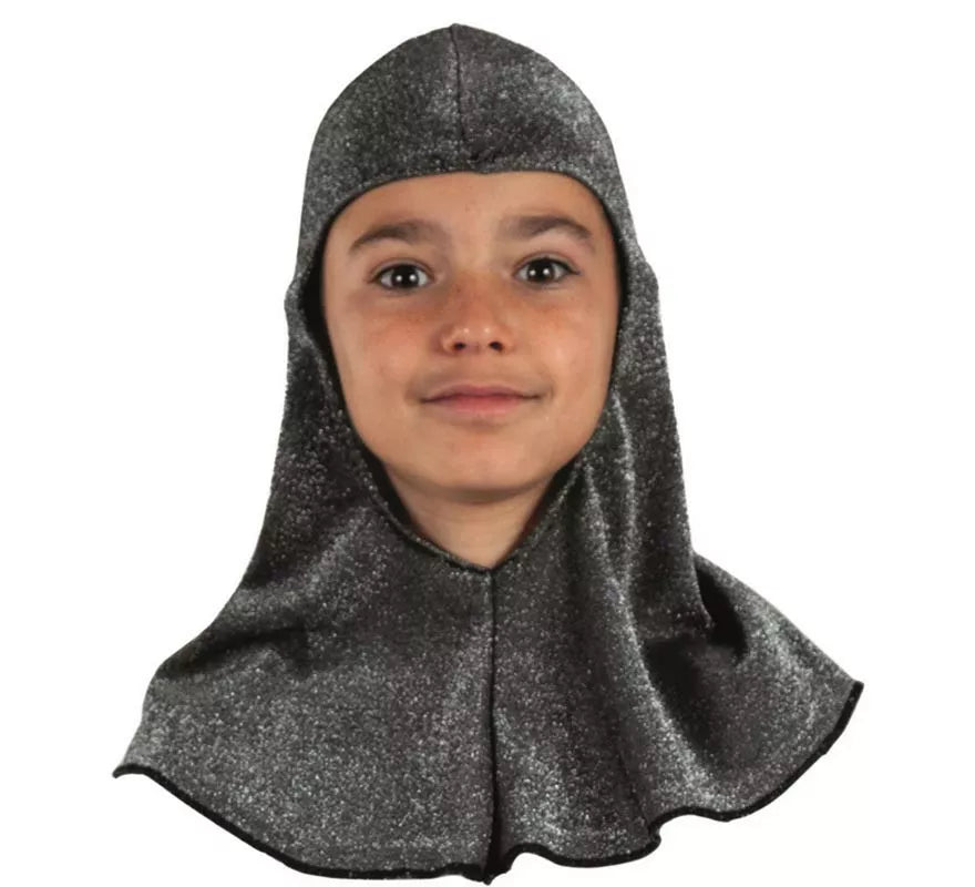 Translation missing: en.Capucha Medieval gris oscuro infantil