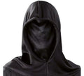 Capucha negra de tela para Halloween