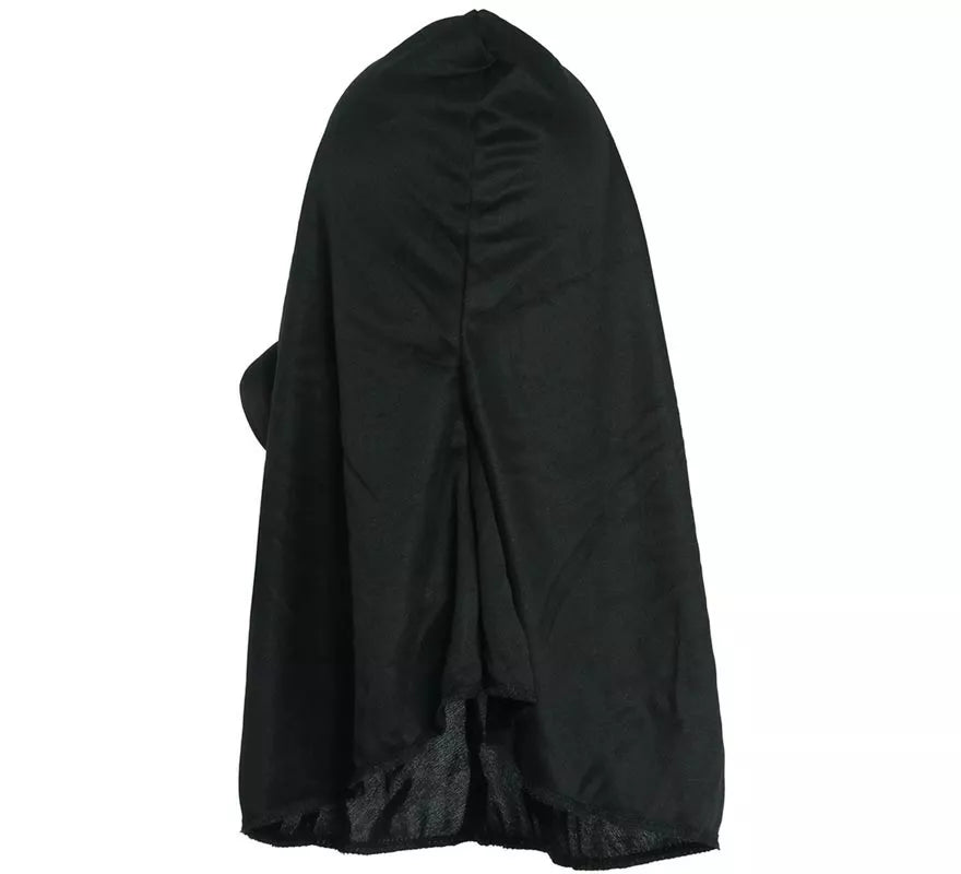 Capucha negra de tela para Halloween