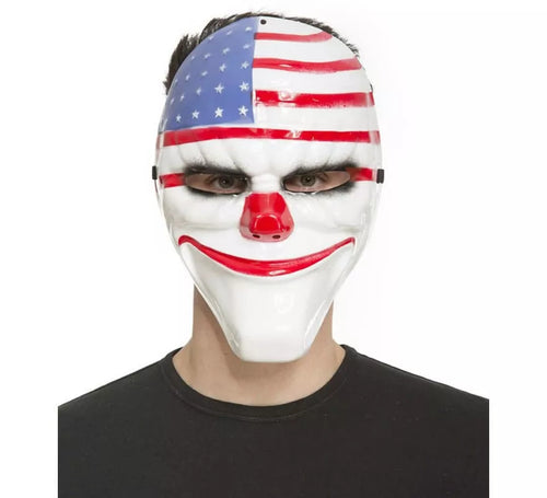 Careta de Payaso con Bandera USA
