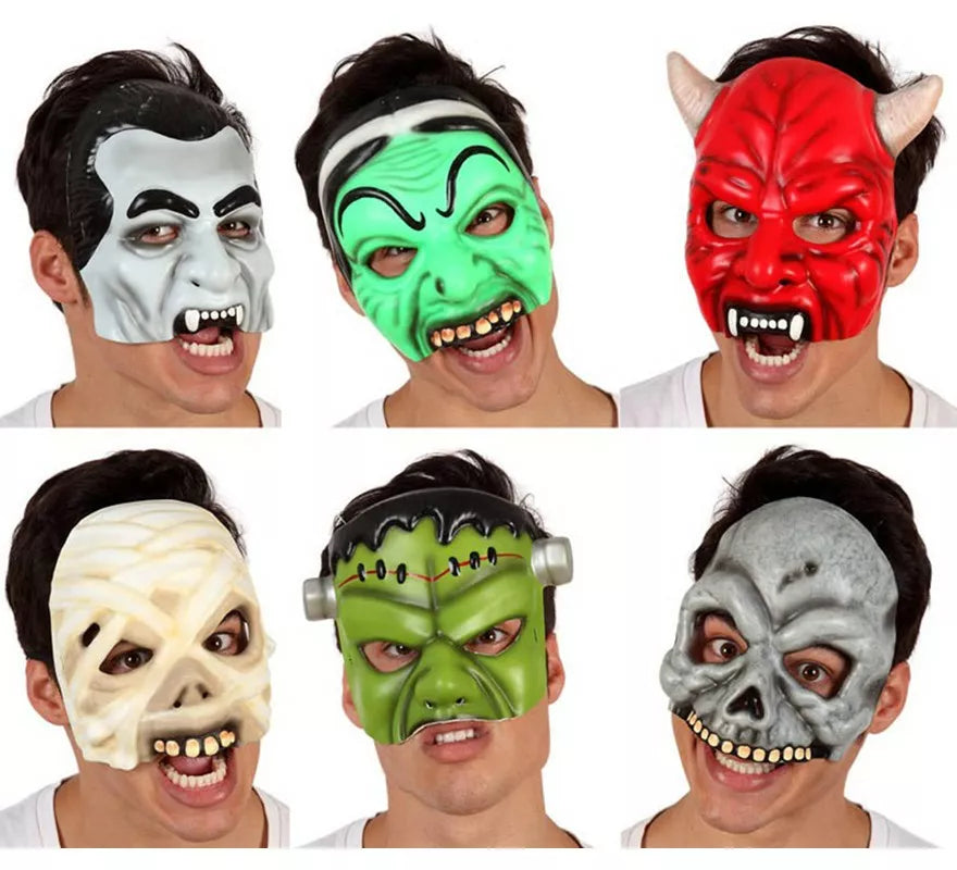 Careta para Halloween en 6 modelos surtidos