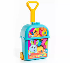 Blue cart with 20 Blocks