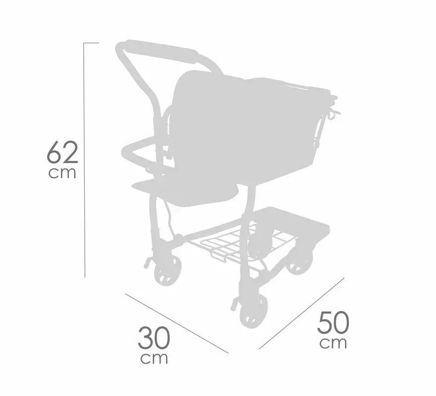 Translation missing: en.Carro Compra Portabebés con Frutas para Muñecas de hasta 50 cm