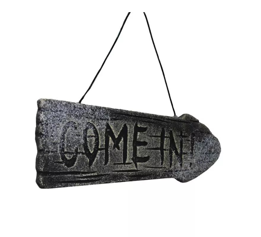 Translation missing: en.Cartel Colgante Come In de 39x12 cm