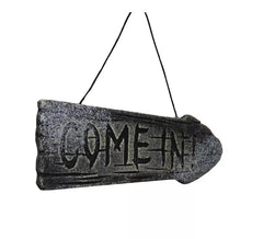 Come In Hanging Sign 39x12 cm