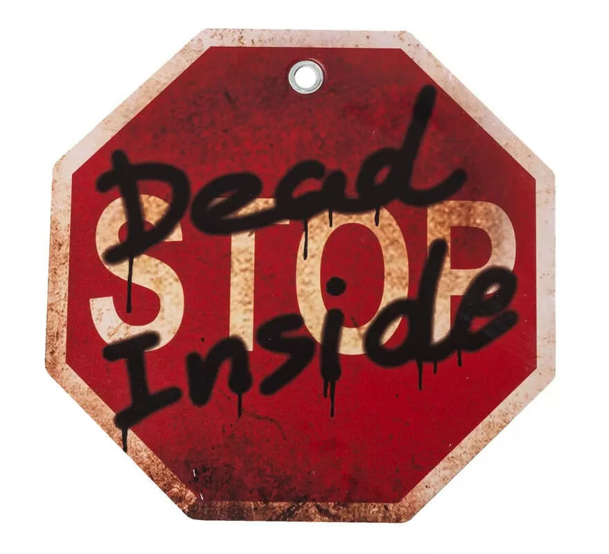 Translation missing: en.Cartel de Muerte en el Interior (Dead Inside) de 24x24x0,5 cm