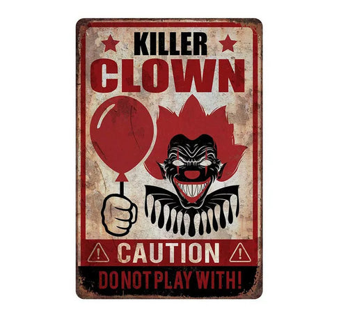 Cartel 'Killer Clown' de 24X36 cm
