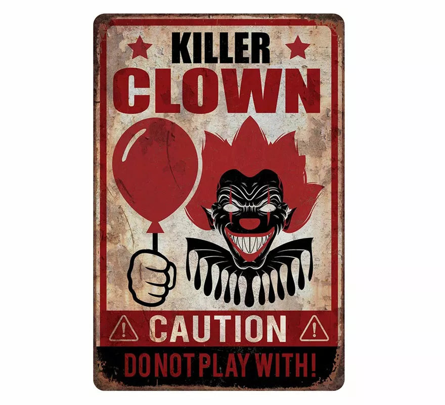Cartel 'Killer Clown' de 24X36 cm