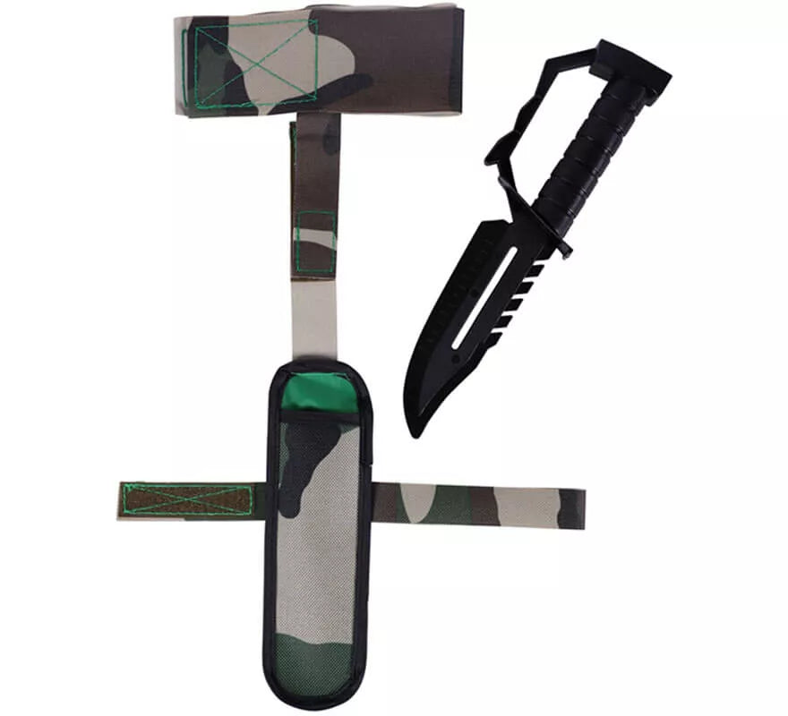 Translation missing: en.Cartuchera con Cuchillo de combate 28x6 cm