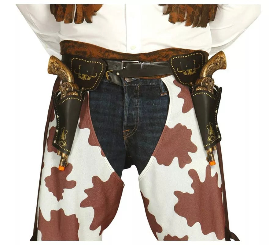 Cartuchera doble con pistolas de 29 cm