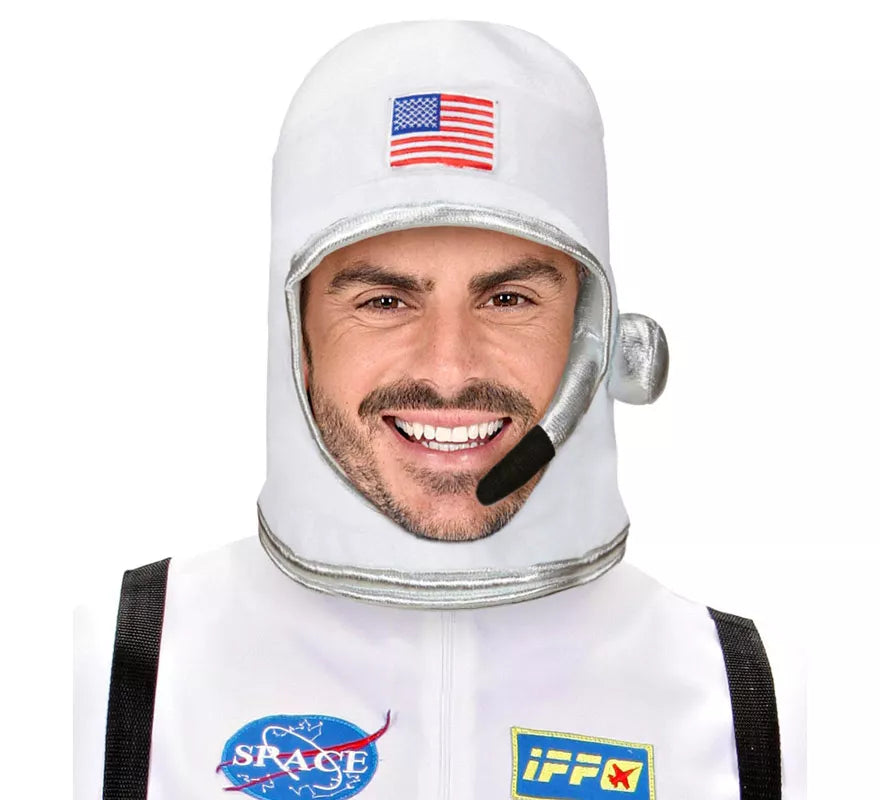 Translation missing: en.Casco Astronauta Blanco USA para adulto