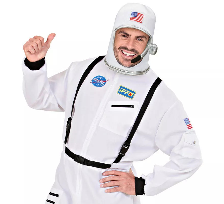 Translation missing: en.Casco Astronauta Blanco USA para adulto