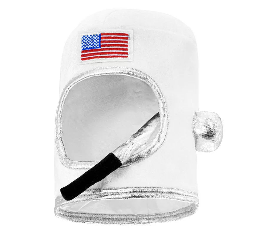 Casco Astronauta Blanco USA para niños