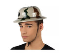 Casco camuflaje de Explorador de plástico con cuerda