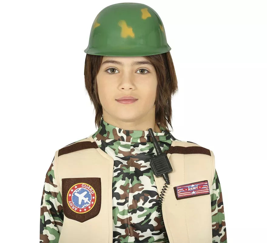 Casco con estampado Militar para niño