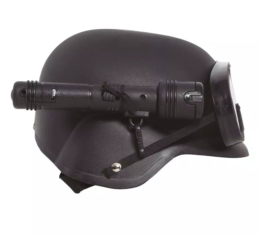 Casco de Antidisturbios con Linterna para niños