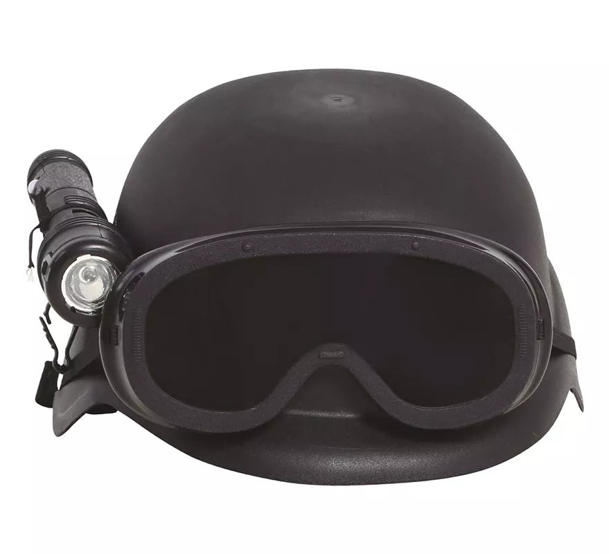 Casco de Antidisturbios con Linterna para niños
