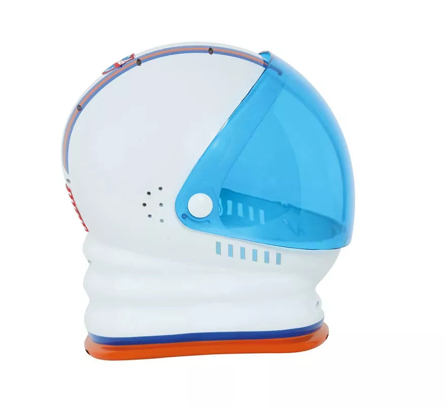 Casco de Astronauta Blanco y Azul