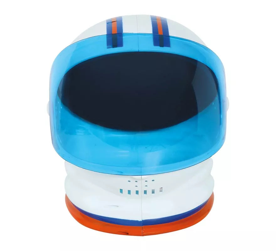 Casco de Astronauta Blanco y Azul