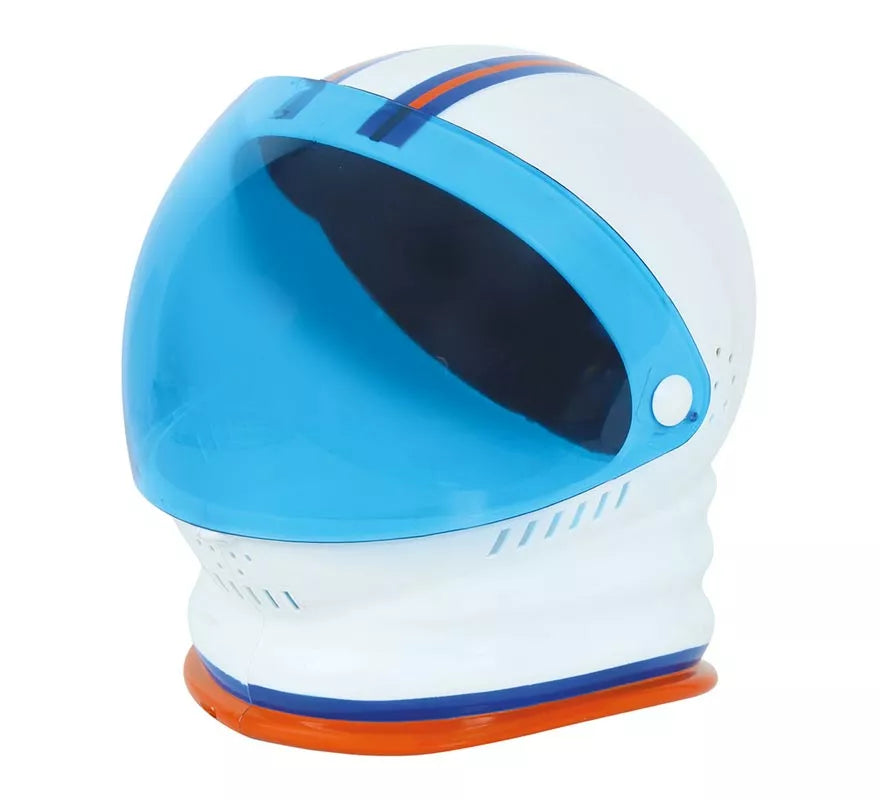 Casco de Astronauta Blanco y Azul