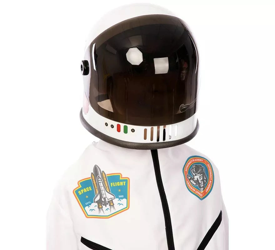 Casco de Astronauta negro y blanco infantil de 21x23x22 cm