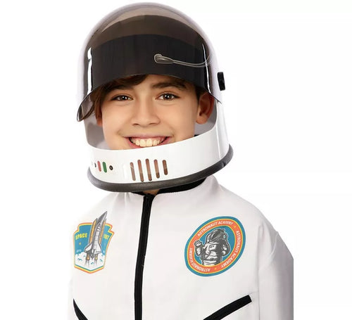 Casco de Astronauta negro y blanco infantil de 21x23x22 cm