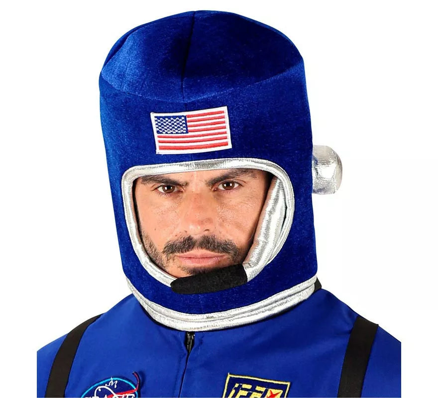 Casco de Astronauta Space azul para adulto