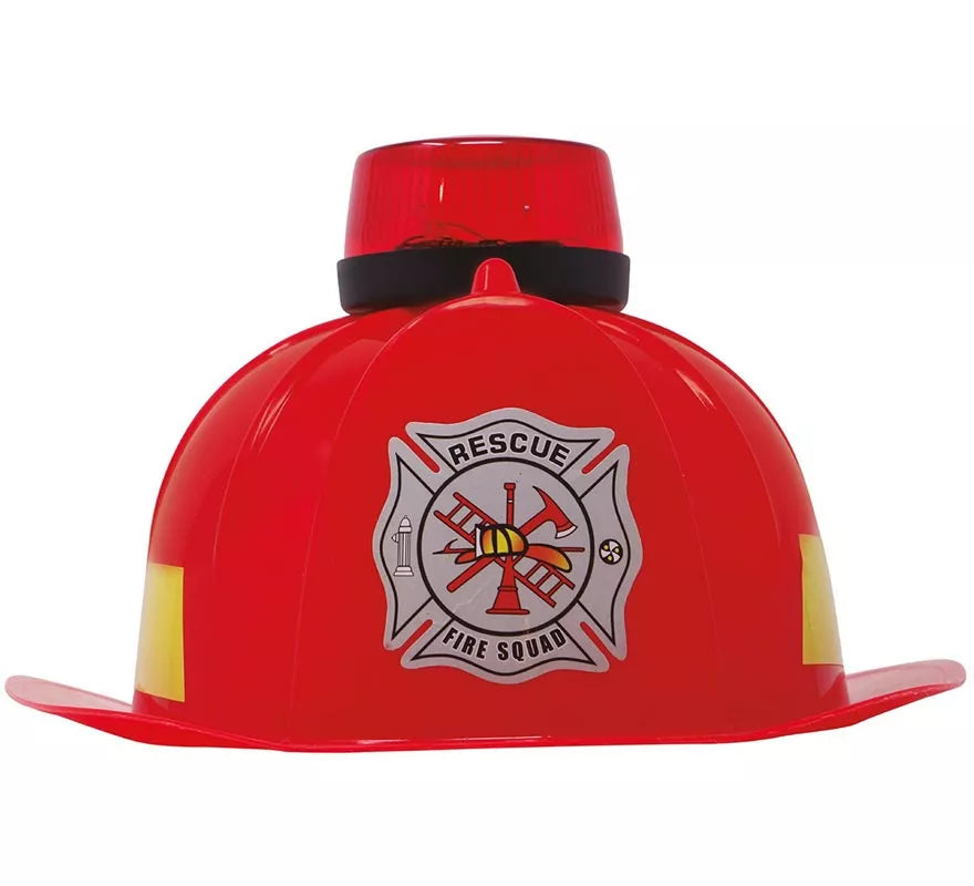 Casco de Bombero con sirena, luz y sonido