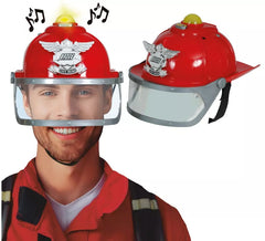 Firefighter Helmet with Siren and Light