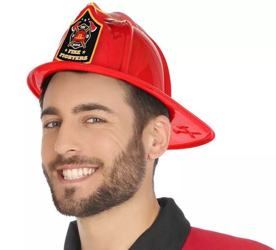 Translation missing: en.Casco de Bombero flocado Rojo